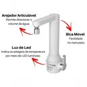 Ver imagem 2 de Torneira Elétrica Puravitta de Bancada Branca Hydra 110v