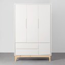 Ver mais imagens de Kit Quarto Infantil Theo com Pés Square Natural - Berço + Cômoda 6 Gavetas + Guarda-roupa 3 Portas +