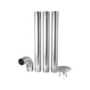 Kit Chaminé para Fogão a Lenha 110 com 5 Peças - Baldebras