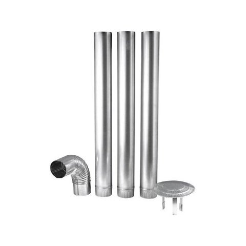 Kit Chaminé para Fogão a Lenha 110 com 5 Peças - Baldebras