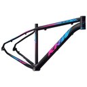 Ver imagem 3 de Bicicleta Aro 29 Krw Alumínio 24 Vel Freio a Disco X52 Cor:preto/rosa e Azul;tamanho Quadro:15.5