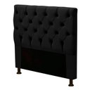 Ver imagem 1 de Cabeceira Cama Box Solteiro Cristal 90cm Corano Preto - Abmaza