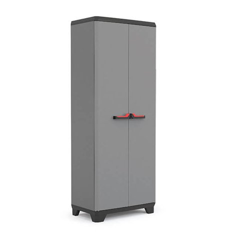 Armário Lavanderia Plástico Stillo Cinza Keter