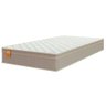Colchão Solteiro Molas Qatar 88x188x22cm Bege/branco Inducol - Suporta até 200 Kg por Pessoa - 1