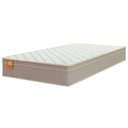 Ver imagem 1 de Colchão Solteiro Molas Qatar 88x188x22cm Bege/branco Inducol - Suporta até 200 Kg por Pessoa