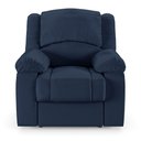Ver imagem 1 de Poltrona do Papai Reclinável Sala de Cinema Barcelona Power Elétrica Massagem Usb Pu Azul G23 Encant