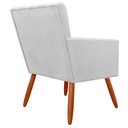 Ver imagem 2 de Poltrona Decorativa Pés Palito Pequena Confortável Cecilia Branco