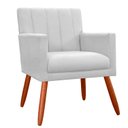 Ver imagem 1 de Poltrona Decorativa Pés Palito Pequena Confortável Cecilia Branco
