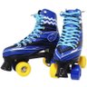 Kit Patins Clássico Quad 4 Rodas Roller + Acessórios Masculino Azul Tam 28 Importway BW-021-AZ - 2
