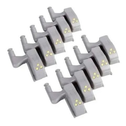 Luminaria de Armario LED Automatica Dobradiça Lampada Sensor Inteligente Guarda Roupa Porta Iluminaç