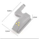 Ver imagem 3 de Luminaria de Armario LED Automatica Dobradiça Lampada Sensor Inteligente Guarda Roupa Porta Iluminaç