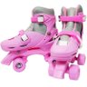 Patins Clássico Quad 4 Rodas Roller de Rua Feminino Rosa Tamanho 33 34 35 36 Importway BW-016-R - 2