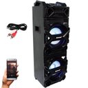 Ver imagem 1 de Caixa Som Amplificada Bluetooth 600W Rms Mp3 Fm USB SD Aux LED Bivolt Amvox Aca 600 Preta