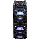 Ver imagem 2 de Caixa Som Amplificada Bluetooth 600W Rms Mp3 Fm USB SD Aux LED Bivolt Amvox Aca 600 Preta