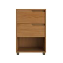 Ver imagem 2 de Mesa de Cabeceira 2 Gavetas 69x45 cm Toledo Nature 100% MDF Casamia