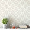 Ver imagem 2 de Papel de Parede Decorativo Damask Clássico em Dois Tons de Bege 3,3m