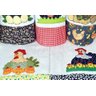 Kit Pano de Prato em Patchwork com 5 pçs - Galinhas Arte & Tear - 2