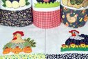 Ver imagem 2 de Kit Pano de Prato em Patchwork com 5 pçs - Galinhas Arte & Tear