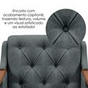 Ver imagem 6 de Poltrona Decorativa Capitone Siena Pes Madeira Linho Tcs 718 Moll