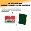Ver imagem 2 de Kit 5 Esponja Bucha de Cozinha Multiuso Dupla Face Condor