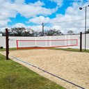 Ver imagem 2 de Rede Multiuso Zaka Volei Beach Futevolei sem banda lateral Vermelha 9,60m x 1m