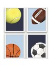 Ver imagem 1 de Kit Quadro Esporte Bolas Infantil Quarto Criança Bebê Enxoval