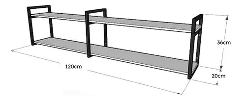 Kit de Prateleira Metalon para Cozinha - 4
