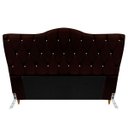 Ver imagem 1 de Cabeceira King Size Cama Box de Casal Quarto Estofada Barcelona 198cm:corino Marrom