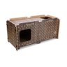 Casa de Gato Arranhador em Madeira e Carpete Premium 75x35x35cm - 5