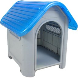 Casinha para Cachorro Medio Porte Plástica Mec N.3 Azul - 1