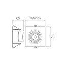 Ver imagem 4 de Spot de Led de Embutir Recuado Stella Easy Evo Par 20 Quadrado 7w Bivolt