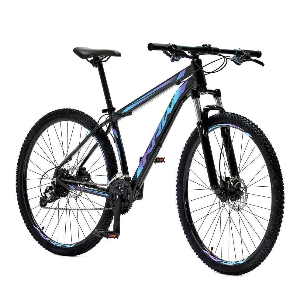 Bicicleta Aro29 Krw Alumínio Shimano 24v Freio Hidráulico S5 15.5 Preto-azul e Roxo - 6