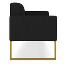 Ver imagem 6 de Kit 01 Namoradeira 02 Lugares e 01 Poltrona Marisa Linho Base Industrial Metálica Dourado - D' - A79