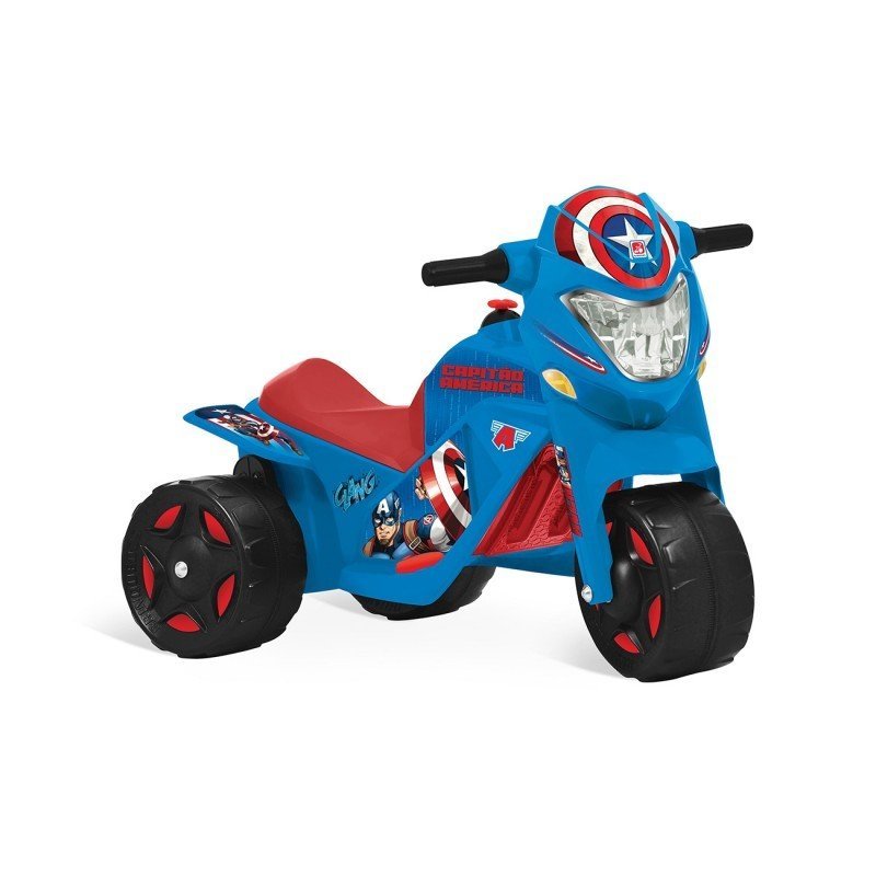 Triciclo Motoca Infantil Azul Bebê Menino Póto Som Cavalinho