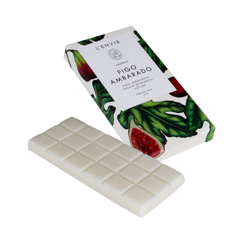 Barra de Cera Perfumada Figo Ambarado 40g Lenvie