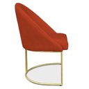 Ver imagem 5 de Poltrona Decorativa com Pés Metalico Lua - Terracota