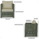 Ver imagem 2 de 2 Poltronas Madri Alumínio Corda Náutica Estofado 7 Trama Original