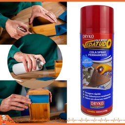 Kit com 4 Sprays Cola Vedatudo Dryko 400ml - 6