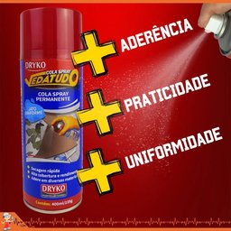 Kit com 4 Sprays Cola Vedatudo Dryko 400ml - 5