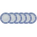 Ver imagem 1 de Conjunto de Pratos Fundos 06 Peças Azulejo Schmidt Conj Pratos Fundos Azulejo 06 Peças