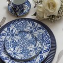Ver imagem 3 de Conjunto de Pratos Fundos 06 Peças Azulejo Schmidt Conj Pratos Fundos Azulejo 06 Peças