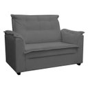 Ver imagem 1 de Sofá 2 Lugares Pequeno Confortável 1,40m Marrocos Bellamado Cor:cinza