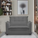 Ver imagem 5 de Sofá 2 Lugares Pequeno Confortável 1,40m Marrocos Bellamado Cor:cinza