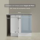 Ver imagem 5 de Balcão de Canto 1 Porta (sem Tampo) Branco/Cinza Lux Madesa