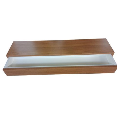 Aparador Suspenso com Duas Gavetas MDF 70x20x10cm Freijó