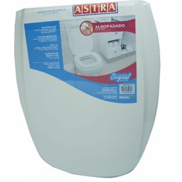Assento Sanitário Almofadado Eternit Turim Branco Gelo - 1