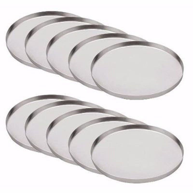 Kit 100 Fôrmas Para Mini Pizzas-forminhas 16 cm Em Alumínio - 1