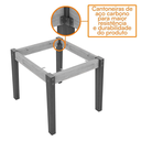 Ver imagem 3 de Conjunto 2 Cadeiras para Sala de Jantar Amanda Veludo Preto - New Ceval