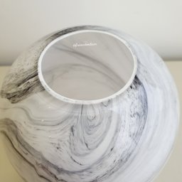 Vaso de Vidro Marmorizado 18 x 12 cm - 2