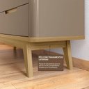 Ver imagem 6 de Cômoda 8 Gavetas com Organizador Tampo e Base de 2,5cm Vicenza Cinza/Fendi/Hannover